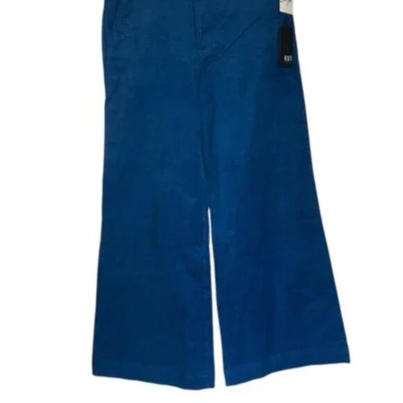 NWT Kut from the Kloth Meg High rise Corduroy Pants cobalt blue wide leg 6 - Picture 5 of 9